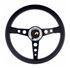 Steering Wheel - Prototipo Black Spoke/Black Leather 350mm - RX2454 - MOMO - 1